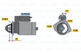 BOSCH 0001368082 - MOTOR DE ARRANQUE