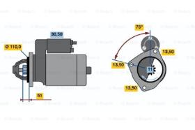 BOSCH 0001368313 - MOTOR DE ARRANQUE