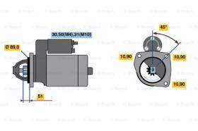 BOSCH 0001369025 - MOTOR DE ARRANQUE