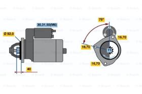 BOSCH 0001371009 - MOTOR DE ARRANQUE