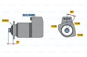 BOSCH 0001416011 - MOTOR DE ARRANQUE