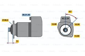 BOSCH 0001416013 - MOTOR DE ARRANQUE