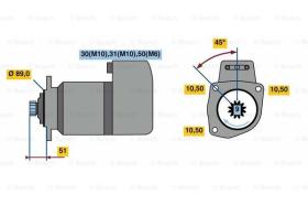 BOSCH 0001416022 - MOTOR DE ARRANQUE