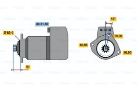 BOSCH 0001416025 - MOTOR DE ARRANQUE