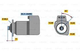 BOSCH 0001416028 - MOTOR DE ARRANQUE