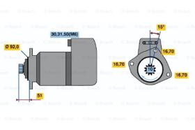 BOSCH 0001416029 - MOTOR DE ARRANQUE