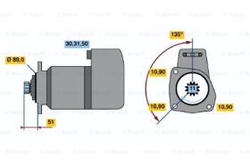 BOSCH 0001416030 - MOTOR DE ARRANQUE