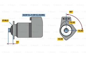 BOSCH 0001416032 - MOTOR DE ARRANQUE