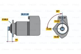 BOSCH 0001416033 - MOTOR DE ARRANQUE