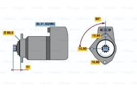 BOSCH 0001416036 - MOTOR DE ARRANQUE