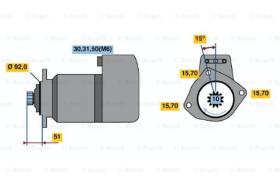 BOSCH 0001416046 - MOTOR DE ARRANQUE