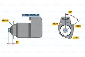 BOSCH 0001417076 - MOTOR DE ARRANQUE