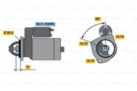 BOSCH 0001420011 - MOTOR DE ARRANQUE