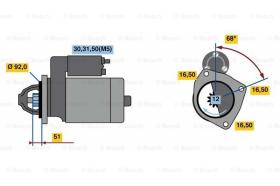 BOSCH 0001420013 - MOTOR DE ARRANQUE