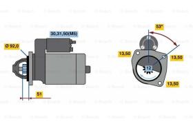 BOSCH 0001420024 - MOTOR DE ARRANQUE