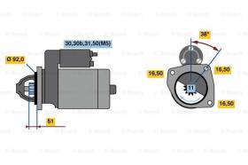 BOSCH 0001420028 - MOTOR DE ARRANQUE