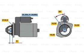 BOSCH 0001420029 - MOTOR DE ARRANQUE