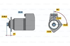 BOSCH 0001510017 - MOTOR DE ARRANQUE