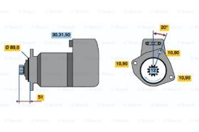 BOSCH 0001510028 - MOTOR DE ARRANQUE