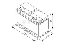 BOSCH 0092S40110 - BATERIA DE ARRANQUE PB