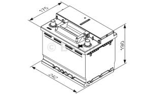 BOSCH 0092S4E051 - BATERIA DE ARRANQUE PB