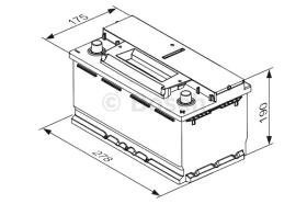 BOSCH 0092S4E081 - BATERIA DE ARRANQUE PB