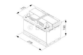 BOSCH 0092T30080 - BATERIA DE ARRANQUE PB