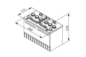 BOSCH 0092T30300 - BATERIA ARRANQUE PB