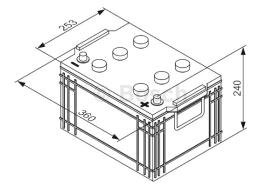 BOSCH 0092T30440 - BATERIA DE ARRANQUE PB