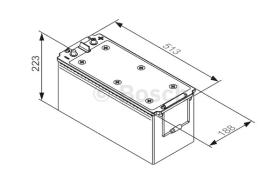 BOSCH 0092T30540 - BATERIA DE ARRANQUE PB