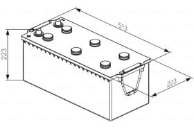 BOSCH 0092T30560 - BATERIA DE ARRANQUE PB