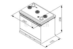 BOSCH 0092T30620 - BATERIA DE ARRANQUE PB