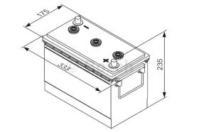 BOSCH 0092T30630 - BATERIA DE ARRANQUE PB