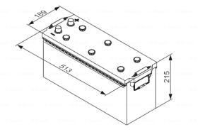 BOSCH 0092T30750 - BATERIA DE ARRANQUE PB