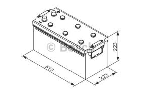 BOSCH 0092T30770 - BATERIA DE ARRANQUE PB