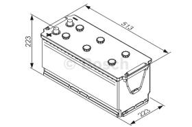 BOSCH 0092T30790 - BATERIA DE ARRANQUE PB