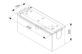 BOSCH 0092T40750 - BATERIA DE ARRANQUE PB