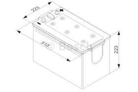 BOSCH 0092T40770 - BATERIA DE ARRANQUE PB