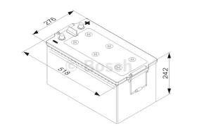 BOSCH 0092T50800 - BATERIA DE ARRANQUE PB