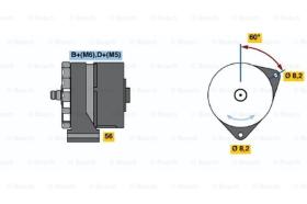 BOSCH 0120339536 - ALTERNADOR