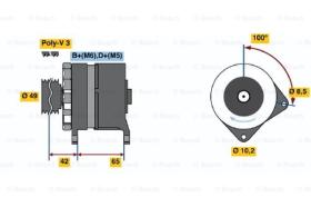 BOSCH 0120339547 - ALTERNADOR