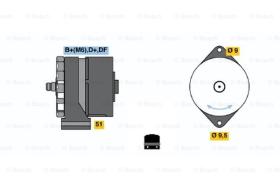 BOSCH 0120400706 - ALTERNADOR