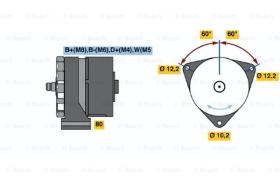 BOSCH 0120469796 - ALTERNADOR