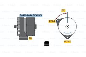 BOSCH 0120450015 - ALTERNADOR