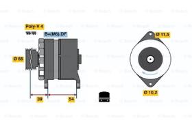 BOSCH 0120450024 - ALTERNADOR N1-450024