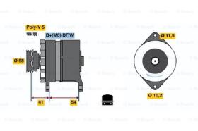 BOSCH 0120450027 - ALTERNADOR