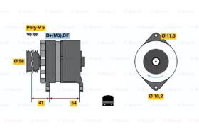 BOSCH 0120450029 - ALTERNADOR