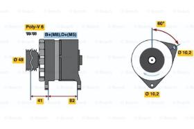 BOSCH 0120468005 - ALTERNADOR