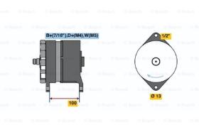 BOSCH 0120468028 - ALTERNADOR