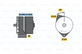 BOSCH 0120468030 - ALTERNADOR N1-468030